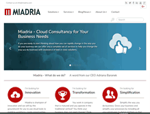 Tablet Screenshot of miadria.com